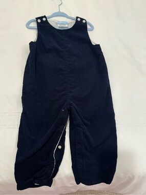 Classic Whimsy Navy Corduroy Kids Overalls